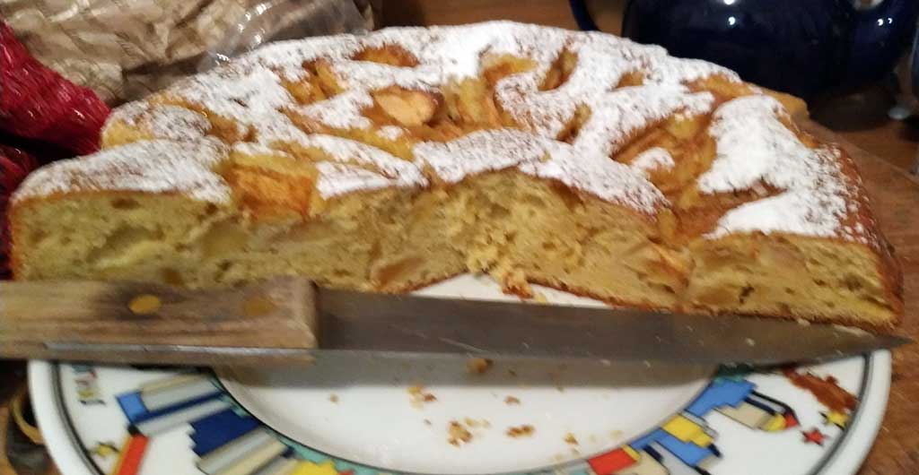 torta di mele al mascarpone